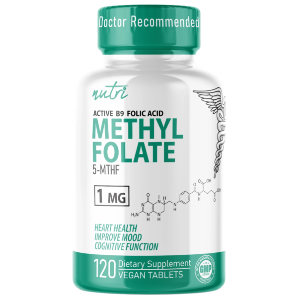 Nutri Methylfolate (5-MTHF) 1 mg – 120 Count