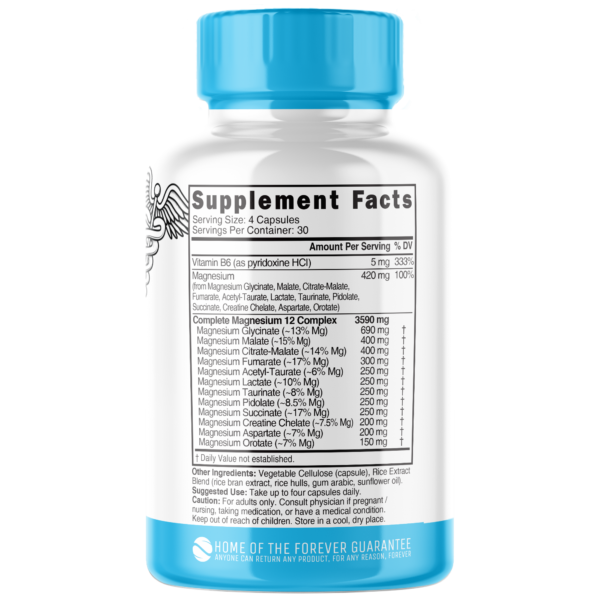 Nutri Magnesium Complete 12 Complex 420 mg – 120 Count
