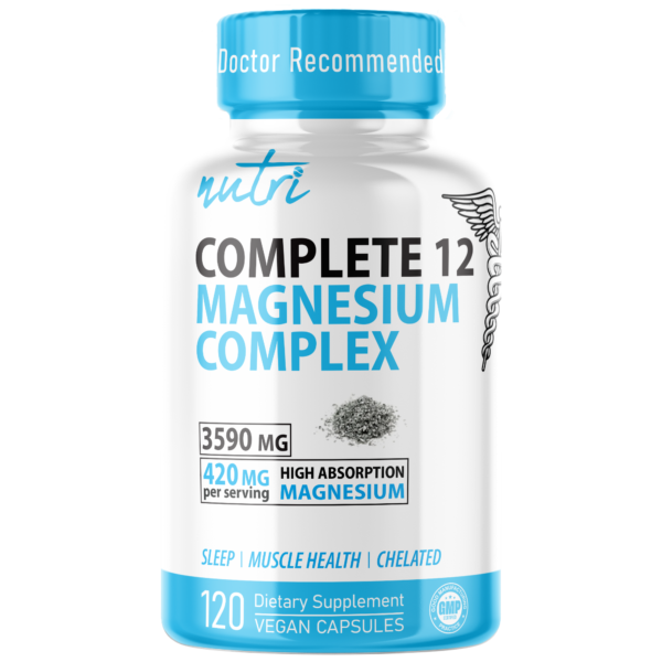 Nutri Magnesium Complete 12 Complex 420 mg – 120 Count