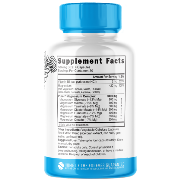 Nutri Magnesium Pure 7 Complex 420 mg – 120 Count