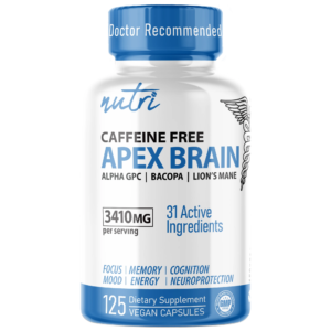 Nutri Apex Brain Caffeine Free 3410 mg – 125 Count