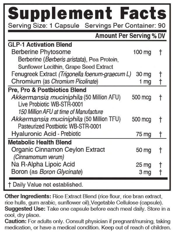 Nutri GLP-1 Complex 325 mg – 90 Count