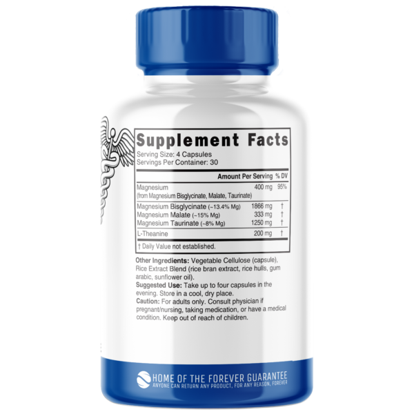 Nutri Triple Magnesium w/ L-Theanine 400/200 mg – 120 Count