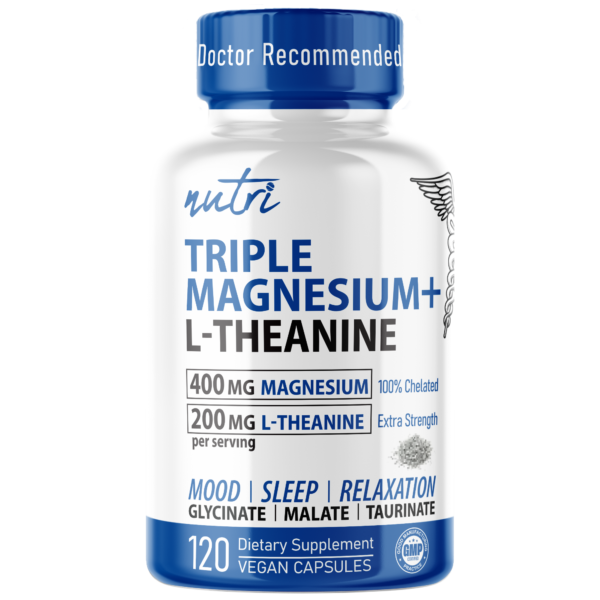 Nutri Triple Magnesium w/ L-Theanine 400/200 mg – 120 Count