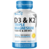 Nutri D3 & K2 Triple Magnesium (Glycinate, Malate, Taurinate) 420 mg – 120 Count