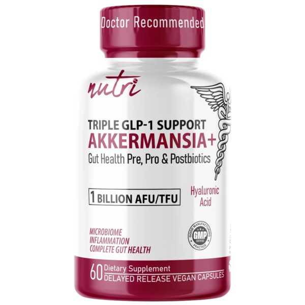 Nutri Akkermansia GLP-1 1 Billion AFU – 60 Count