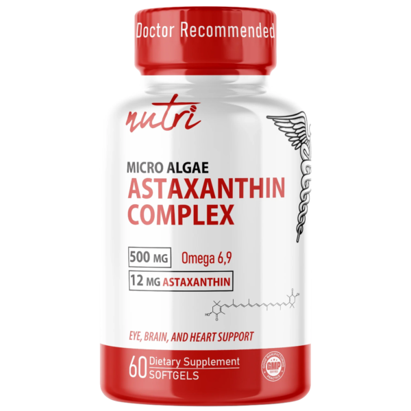 Nutri Astaxanthin Micro Algae Complex 12 mg (softgel) – 60 Count