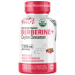 Nutri Berberine+ Organic with Cinnamon Ceylon 1300 mg – 120 Count