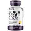 Nutri D3 & K2 Black Seed Oil 1000 mg Softgels – 120 Count