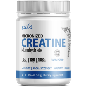 Nutri Creatine 5000 mg Unflavored Powder – 500 g Tub