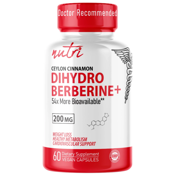 Nutri Dihydroberberine with Ceylon Cinnamon 200 mg – 60 Count