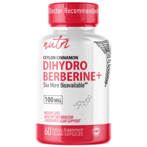 Nutri Dihydroberberine with Ceylon Cinnamon 100 mg – 60 Count