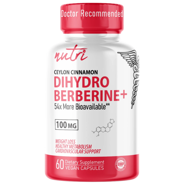 Nutri Dihydroberberine with Ceylon Cinnamon 100 mg – 60 Count