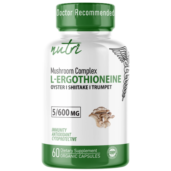 Nutri Ergothioneine Mushroom Complex 5/600 mg – 60 Count