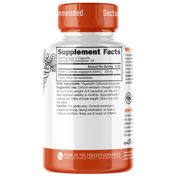 Nutri Fisetin 500 mg – 32 Count