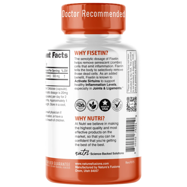 Nutri Fisetin 500 mg – 32 Count
