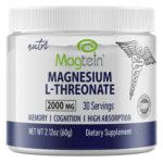 Nutri Magtein Magnesium L-Threonate 2000 mg Unflavored Powder – 60 g Tub