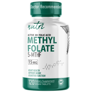 Nutri Methylfolate (5-MTHF) 15 mg – 120 Count