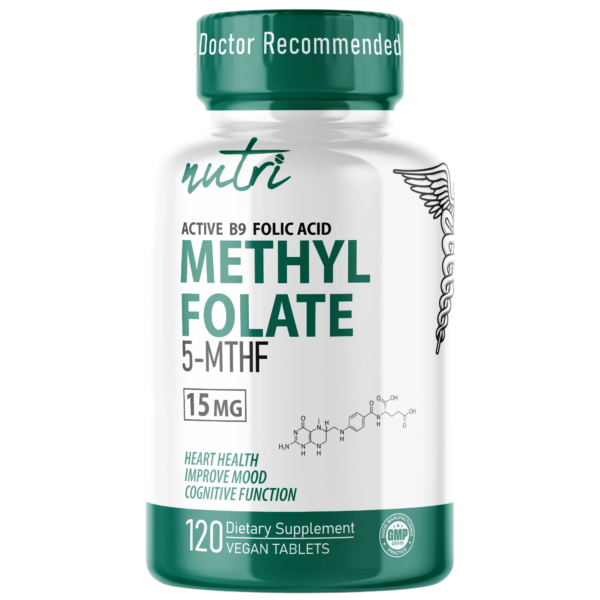 Nutri Methylfolate (5-MTHF) 15 mg – 120 Count