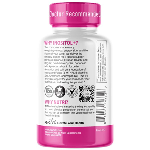 Nutri Myo & D-Chiro Inositol Plus Complex 2050 mg – 90 Count