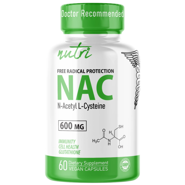 Nutri NAC (N-Acetyl L-Cysteine) 600 mg – 60 Count