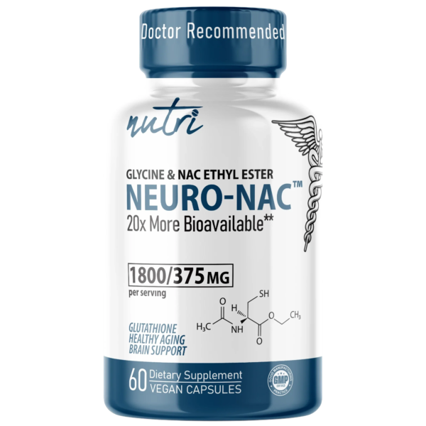 Nutri Neuro-NAC 375 mg Extra Strength 1800/375 mg – 60 Count
