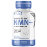 Nutri NMN 300 mg (Nicotinamide Mononucleotide) with Quercefit & Black Pepper – 60 Count
