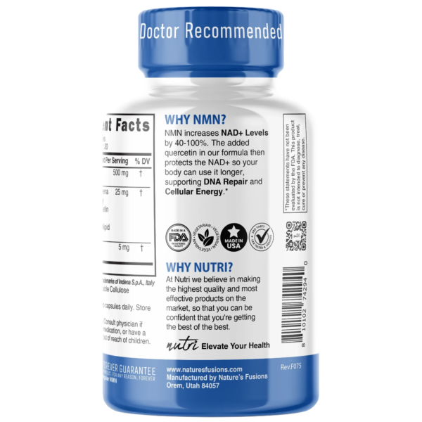 Nutri NMN 500 mg Extra Strength (Nicotinamide Mononucleotide) – 60 Count