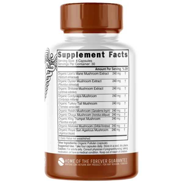 Nutri 10 Mushroom Organic 2400 mg – 120 Count