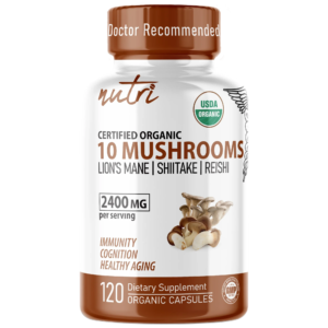 Nutri 10 Mushroom Organic 2400 mg – 120 Count
