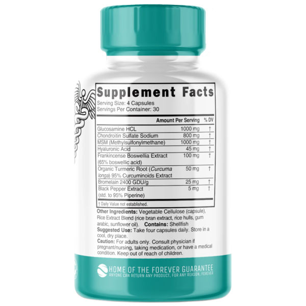 Nutri Glucosamine Chondroitin Complete Joint Complex w/ MSM+ 3025 mg – 120 Count