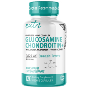 Nutri Glucosamine Chondroitin Complete Joint Complex w/ MSM+ 3025 mg – 120 Count