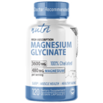 Nutri Magnesium Glycinate (High Absorption) 480 mg – 120 Count