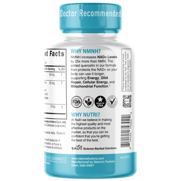 Nutri NMNH 50 mg (Dihydronicotinamide Mononucleotide) – 30 Count