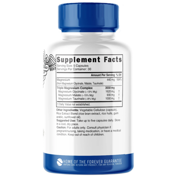 Nutri Triple Magnesium (Glycinate, Malate, Taurinate) 440 mg – 150 Count