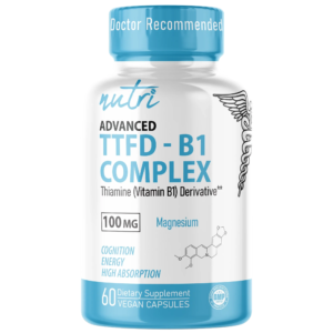Nutri TTFD Thiamine B1 100 mg – 60 Count