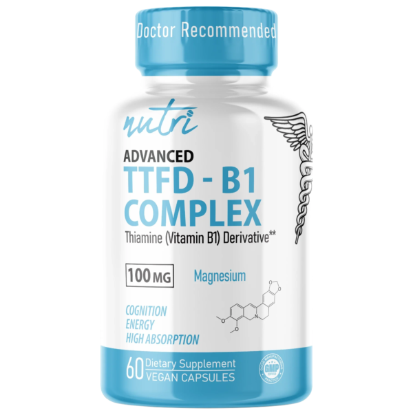Nutri TTFD Thiamine B1 100 mg – 60 Count