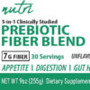 Nutri Prebiotic Fiber Complex 7 g Unflavored Powder – 255 g Tub