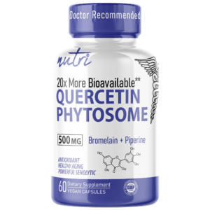 Nutri Quercetin+ (Quercetin Phytosome + Bromelain with Piperine) 500 mg – 60 Count