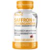 Nutri Saffron + Ashwagandha Complex with L-Theanine & Magnesium Glycinate – 60 Count