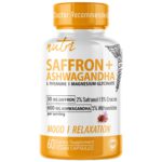 Nutri Saffron + Ashwagandha Complex with L-Theanine & Magnesium Glycinate – 60 Count
