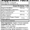 Nutri Sea Moss with Bladderwrack, Burdock & Black Pepper 1405 mg – 60 Count – Organic