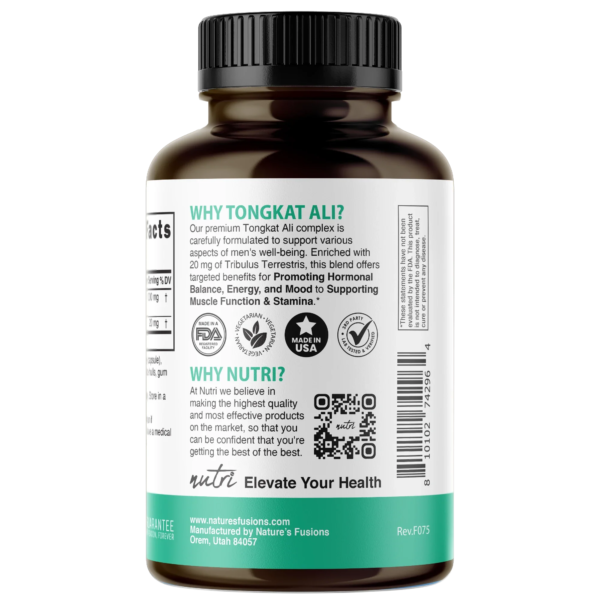 Nutri Tongkat Ali 1020 mg Extra Strength – 120 Count